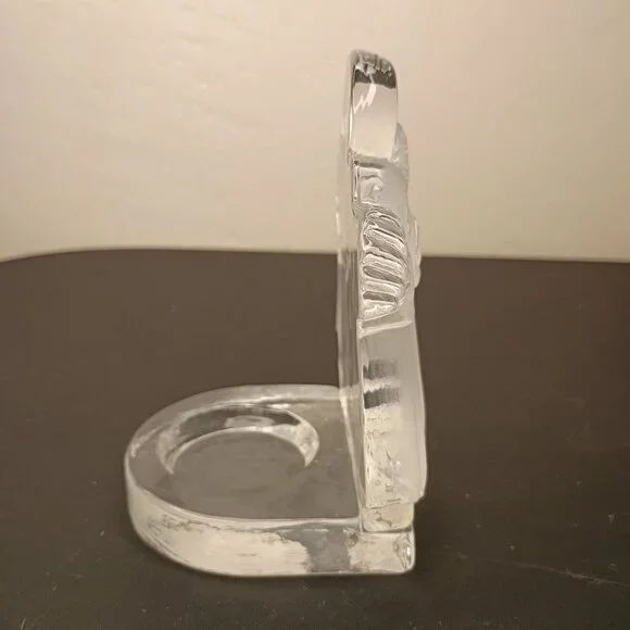 Nybro Swedish Crystal Candle Frosted Glass Angels 5" Christmas Gift Collectable - Picture 8 of 12